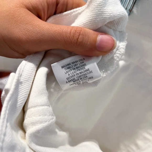 REDONE White Straight Leg High Waist Classic Preppy Designer Denim Jeans 26 - Picture 9 of 10